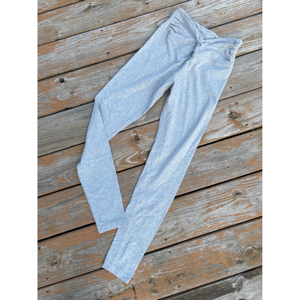 Victoria's Secret PINK Gray Crossover Twist V-Waist Ruched Leggings Small
